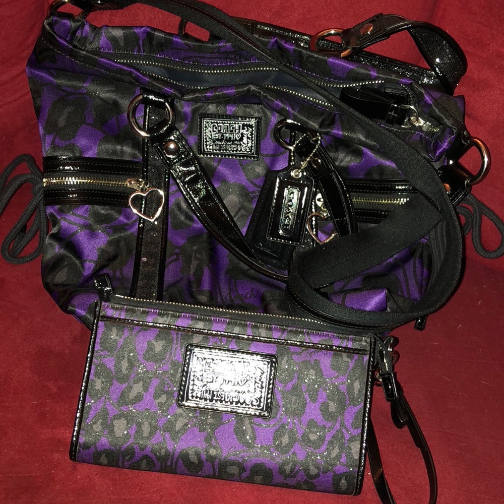 Coach Poppy Purse and Wallet set